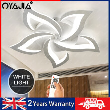 Modern Chandelier LED Lamp White Frame Ceiling Light Living Room Bedroom Lights
