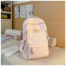 (black) Japanese Korean Style Casual Candy Color Backpack for Middle High School Students Campus Bookbag