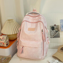 (black) New Style Backpack for Girls Style Lightweight Large Capacity Middle High School Student Cute Cartoon Cat Bookbag