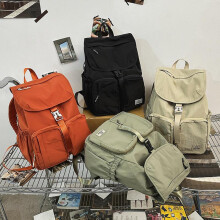 (Black, L 30*15*40cm) Minimalist Hiking Backpack for Women Travel Drawstring Lightweight Laptop Daypack College Student Commuter Bag