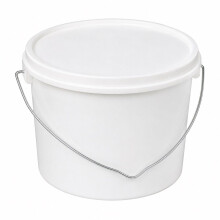 1L Paint Kettle Storage Bucket With Lid Small Plastic Tub with Handle