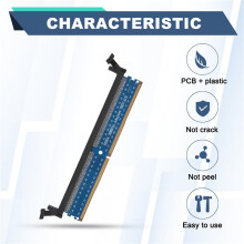 DDR4 288Pin DIMM-Adapter Riser-Geheugentester Geheugenbeschermingskaart Kaartcircuit Uitbreidingskaart Raiser-Kaart Klein Oor
