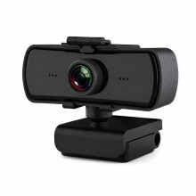 1080P Webcam with 2K HD Video, Driver-Free Live Streaming Camera, Built-in Mic, Anti-Peeping