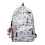 (black) Graffiti Backpack Large Capacity Casual Simple Textured Laptop Bag for Elementary Middle High School Students 4