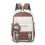(Blue) Large Capacity Backpack Ins Style Simple Student Bookbag High Quality Middle School Anti-water Backpack 4