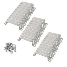 Fence Panel Brackets Fence Post Security Brackets Post Clips Stabilizer Fence Post Repair Kit for Concrete, Wooden Posts