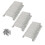 Fence Panel Brackets Fence Post Security Brackets Post Clips Stabilizer Fence Post Repair Kit for Concrete, Wooden Posts 2