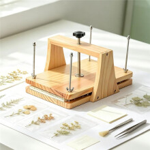 Juego de Tabla de Prensado de Plantas con Paneles de Madera. Prensado Uniforme de Flores. Kit de Manualidades DIY para la Conservación y Elaboración