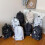 (Off-white) Graffiti Backpack Large Capacity Casual Simple Textured Laptop Bag for Elementary Middle High School Students 3