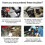 2PCS 4-Way Quick-Release Car Battery Terminal Connectors for SAE/JIS Type A Posts, Disconnect Clamp Design 2