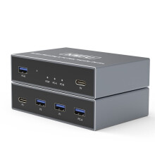Urządzenie USB do Przesyłania i Udostępniania Danych, Szybka Klawiatura i Mysz, Ekran Transmisyjny, Typ C do Komputera