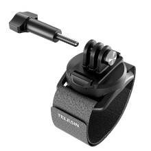 TELESIN Upgraded Wrist Strap, 360 Rotation Arm Plam Ankle Mount Band Holder Cycling Mount for Max,for