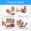 2PCS 4-Way Quick-Release Car Battery Terminal Connectors for SAE/JIS Type A Posts, Disconnect Clamp Design 4