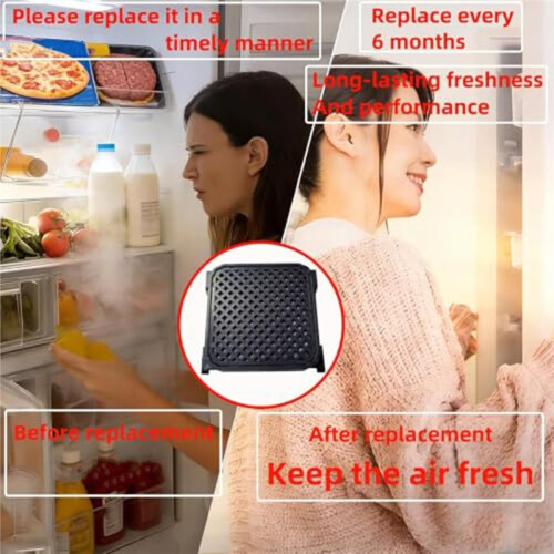 4 Pack Air Filters Fit for Liebherr Refrigerator Carbon Filter Replacement 1