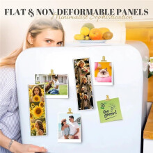 8 Pack 2x6 Acrylic Photobooth Magnet Fram, Acrylic Fridge Magnetic Frames, Clear Acrylic Frame for Refrigerator