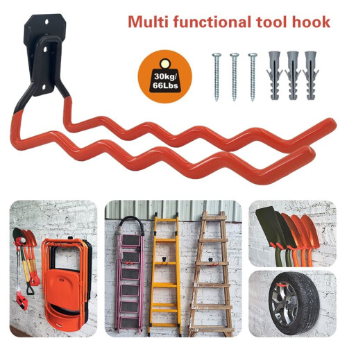 Garage Storage Hook, Hanging Hook, Large Garage Storage Hook, Suitable for Extension Cords, Tools, and Cables 1