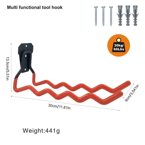 Garage Storage Hook, Hanging Hook, Large Garage Storage Hook, Suitable for Extension Cords, Tools, and Cables 2