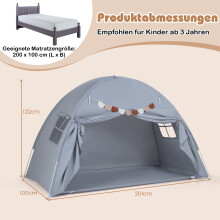 Tweepersoons kindertent - opvouwbaar, draagbaar met ramen