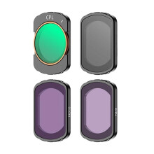 4Pcs Magnetic Filters for Osmo Pocket 3 Lens, HD Glass CPL UV ND8 ND16 Filter Set, Action Camera Accessories