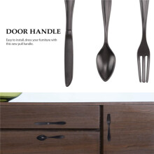 Door handle 3-handle kitchen handle - black