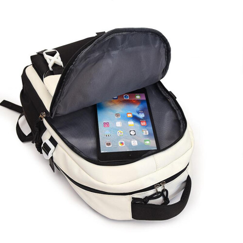 (coffee) Large Capacity Backpack Ins Style Simple Student Bookbag High Quality Middle School Anti-water Backpack 2