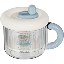 1set Dry Yogurt Press, Reusable Yogurt Bowl, with Lid, Fine-Mesh Cheese Maker, and Cream Dispenser,for Kitchen Cooking