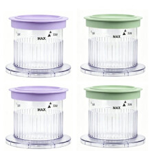 4pack Ice Cream Maker Dessert Cups with Lids for FastFreeze 5-in-1 Ice Cream