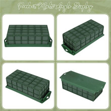 2 Pcs Floral Mousse Cage Porte-Fleurs avec Mousse Florale pour Fleurs Cage Bol pour Centre de Table Arrangement Floral