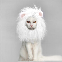 Cute Lion Head Hat for Cats Dogs Halloween Pet Costume Adjustable Cosplay