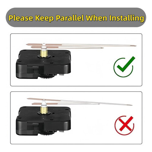 Clock Mechanism Replacement Kit,Quartz Clock Movement,Clock Movement Motor Kit for Clock Repair,DIY and Custom Clock 2