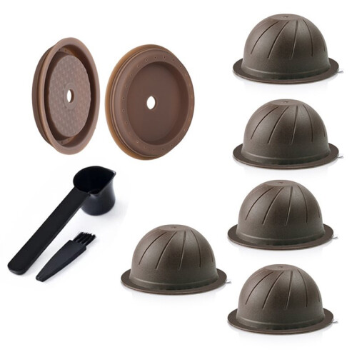 Reusable Vertuo Pods Refillable Coffee Vertuo Capsule for  Vertuo with Silicone Lids 150ML