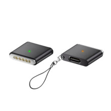 Magnetyczny Adapter USB Type-C dla 3 PD100W 20V 5A dla Book Lapgop dla Air/Pro M1/M2/M3/M4 A