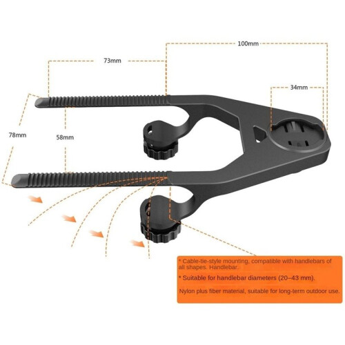 Bike Handlebar Computer Holder  MTB Bike Code Table Base Bike Code Meter Fixing Base for  Wahoo 2