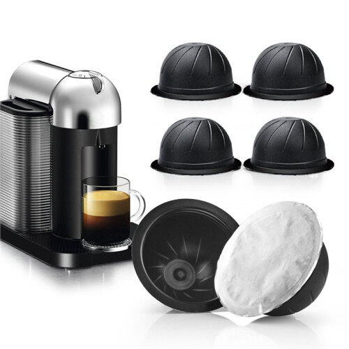 Reusable Vertuo Pods Refillable Coffee Vertuo Capsule for  Vertuo with Silicone Lids 150ML 2