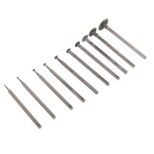 10pcs T Shape Diamond Burr - 3/32Inch Shank Channel Cutting Burs Diamond Mounted Stone Carving Bits