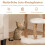 Wood Cat Tree with Plush Seat, 2 Platforms & Jute Posts 5