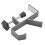 1 Piece Adjustable Table Side Hook, Gaming Headset Table Hanger Backpack Storage, Hook Stand Without Drilling,Gray 2