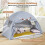 Tweepersoons kindertent - opvouwbaar, draagbaar met ramen 3