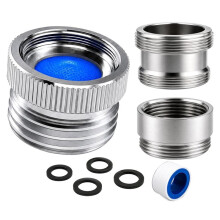 Faucet Adapter with Aerator, Sink Faucet to Garden Hose Adapter, Chrome Brass Faucet to Hose Adapter