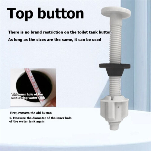 Push-Button-Wassertank-Einlassventil und Spülstangen-Kit - Einfach zu Installierendes Einlass-/Spülventil 1