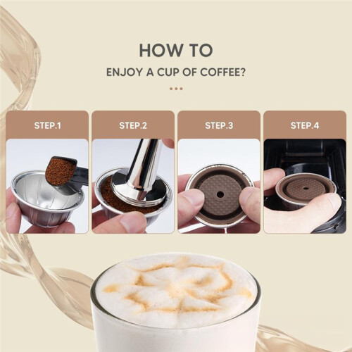 Reusable Vertuo Pods Refillable Coffee Vertuo Capsule for  Vertuo Coffee Capsule Shells B 1