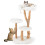 Wood Cat Tree with Plush Seat, 2 Platforms & Jute Posts 2
