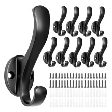 Coat Hooks Heavy Duty Wall Mounted, Aluminum Alloy Towel Hooks for Entryway, Closet, Bathroom