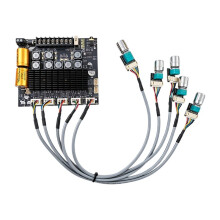 ZK-TB22 Płytka Wzmacniacza 2.2 Kanał 75W+75W+145W+145W Płytka Wzmacniacza Zewnętrznego Moduł Audio Subwoofera