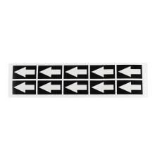 10pcs Flow Direction Arrow Sticker Arrow Indicator Sticker Arrow Warning Sticker