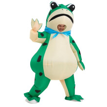 Inflatable Frog Costume Halloween Inflatables Costume Cosplay Costumes Fancy Dress Jumpsuit Outdoor Blow Up Suit Adult (frog)