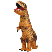 inflatable dinosaur costume adult, T-Rex Dinosaur Costume Adults Funny Cosplay Halloween (Brown)