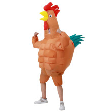 Adult Inflatable Chicken Costume Blow up Chicken Costumes for Adult Rooster Inflatable Costumes Fancy Dress Party Halloween Christmas