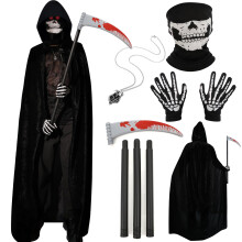 Halloween Costumes for Men & Women, Scary Grim Reaper Adult Costume