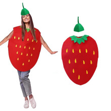 Costume for Adults, Funny Fruit Cosplay Outfit with Headpiece, Non-Woven Fabric Fancy Dress for Halloween, Themed Parties, Role Play, and Fun Events